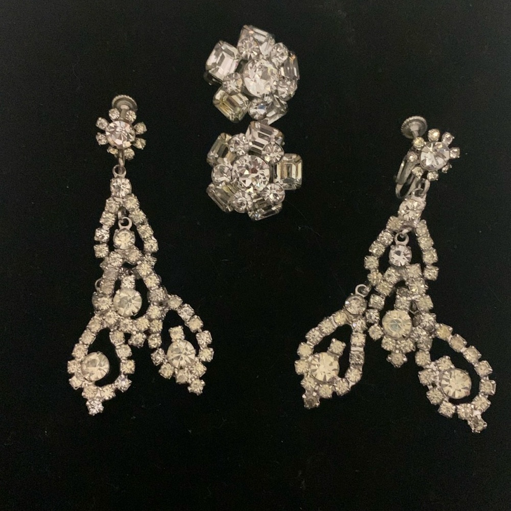 Vintage Rhinestone Earrings